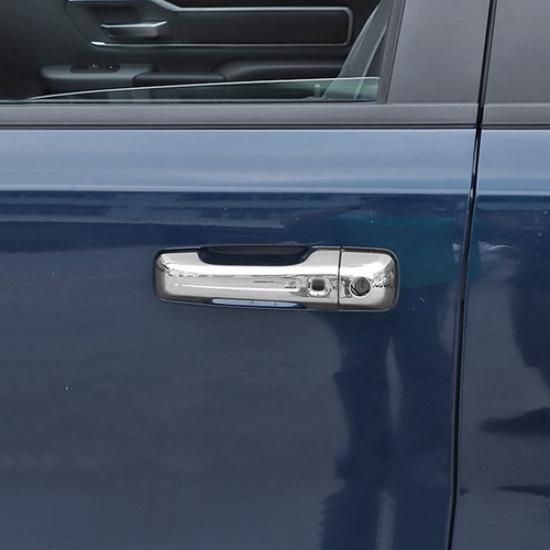 For Dodge Ram 1500 -2025 ABS Chrome Look Smart Door Handle Cover Trim Set 8P