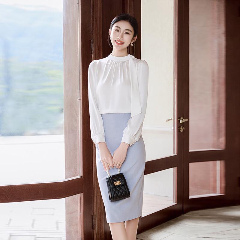 Camicia Bianca Professionale a Maniche Lunghe da Donna