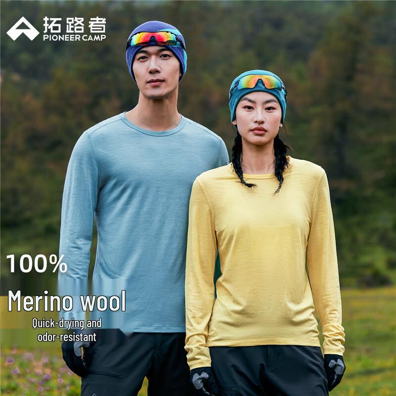 

Women s 100% Merino Wool Long-Sleeve Quick-Dry Base Layer T-Shirt M