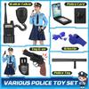 Police Costume for Girls, Police Officer Costume for Kids, Halloween Cop Costumes for Kids Girl Toddler 3-12