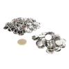 100 Set Pin Back Button Parts Sturdy Metal Plastic Rustproof Smoothing Button Making Supplies for Badge  