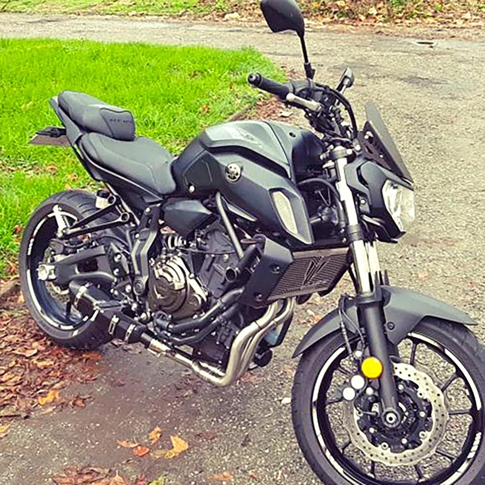 Motorcycle sc Exhaust Front Pipe Muffler System Modified Escape For Yamaha MT-07 FZ-07 MT07 FZ07 XSR700 2014-2023