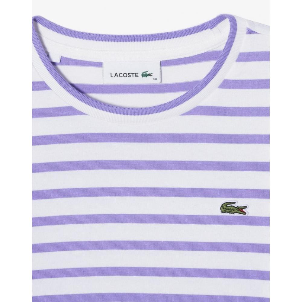 LacoSTe Women S STriped Long Sleeve T ShirT Tf821e 54n Gfu
