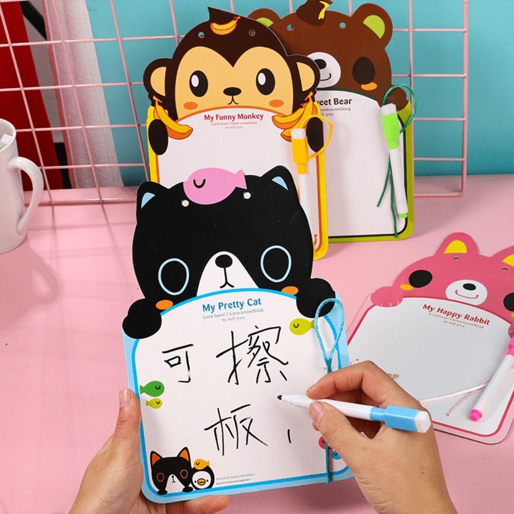 

Graphic Aids Birthday Gift Whiteboard with Pen Erasable Drawing Board Doodle Board Writing Tablet