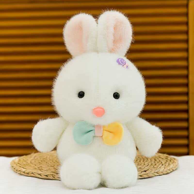 Soft Plush Bunny Doll With Short Pile Cotton For Kids And Collectors