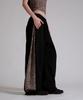 LIKE THE MOST Double-Tuck Leopard Side Over Pants_Black