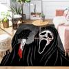 1Pc Scream Horror Icon Rug, Office Carpet Indoor Outdoor Doormat, Non-Slip Soft, Living Room, Christmas Halloween Gift M929112