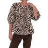 Spring and Summer Sweet and Casual Lace-up Striped Women's Blouses & Shirts