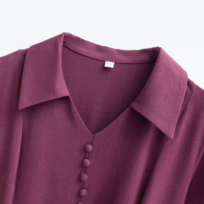 Elegantní šaty pro ženy nadměrných velikostí s krátkým rukávem Vintage šaty letní jednobarevné