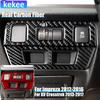 Real Carbon Fiber Car Accessories Headlight Switch Panel Cover Soft Sticker For Subaru Impreza 2012-2016 XV Crosstrek 2013-2017