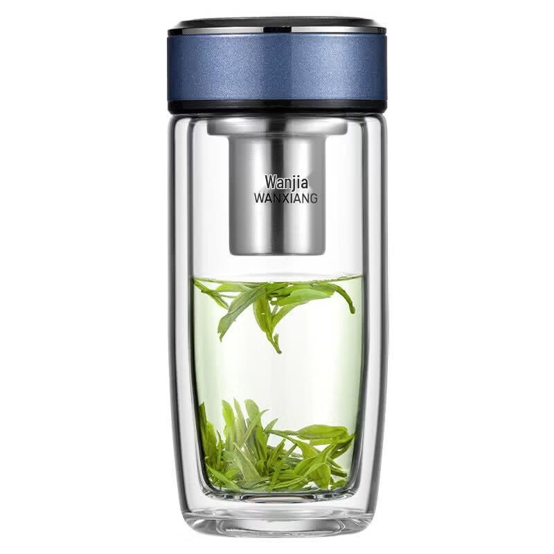 WANXIANG Double-Wall Glass Mug