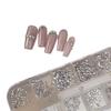 Mixed Irregular Flatback Nail Art Box: Super Shiny Snowflake Rhinestones & Mini Zircon Stars