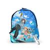 Classic Novelty Slow Loop Backpacks Boys/Girls Pupil School Bags 3D Print Keychains Oxford Waterproof Cute Small Backpacks