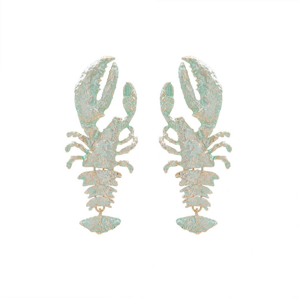 

Pinkdudu Летние серьги BOHO с ракушками, омарами, из цинкового сплава, модные серьги-капли, женские украшения PD2249 циан