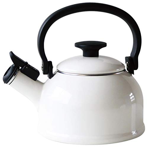 

Fuji Enamel Whistling Kettle, Induction Compatible, Cotton, 1.6L, White, CTN-1.6WK.W