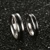 Vnox Classic Wedding Rings for Women Men Stainless Steel Couple Jewelry Promise Band Alliance Bijoux