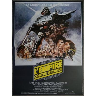 THE EMPIRE STRIKES BACK Original French Cinema Poster FOLDED Small Size 53x40cm Movie Poster STAR WARS