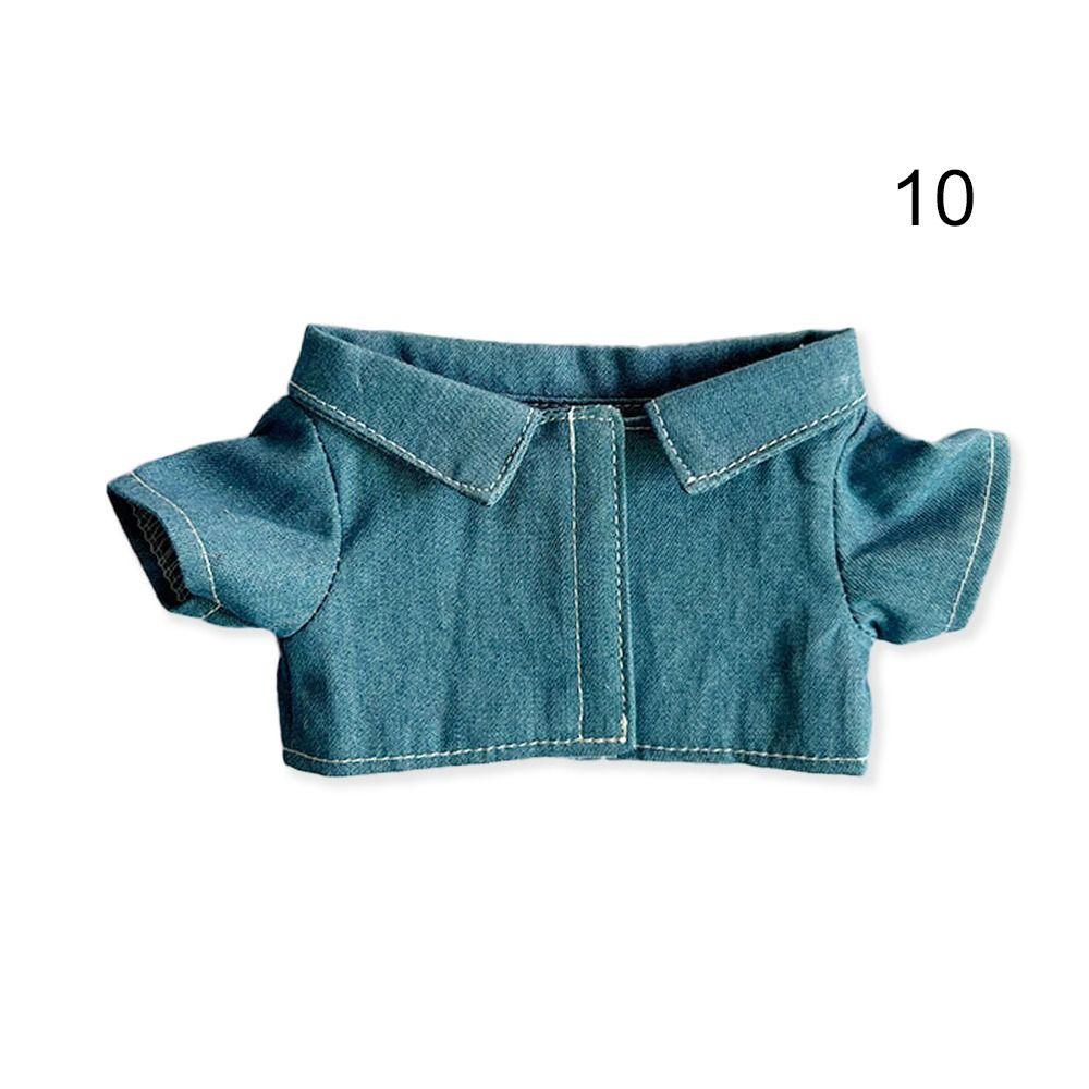 Kinder Spielzeug Tops für 10cm Puppen Handgemachtes Hemd 10cm Puppen Hemd Stoffpuppen Hemd Niedliche Kleidung