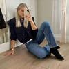 Women Fashion With Pockets Bomber Jacket Coats Vintage Long Sleeve Front Button Casual Female Outerwear Chic Tops
