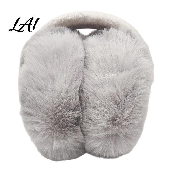 Cozy Winter Gear for Ears Women's Ear Muffs Soft Faux Rabbit Fur Warmers Adjustable Fuzzy Muffs Cycling Sports Commuting Plush Fluffy Cold