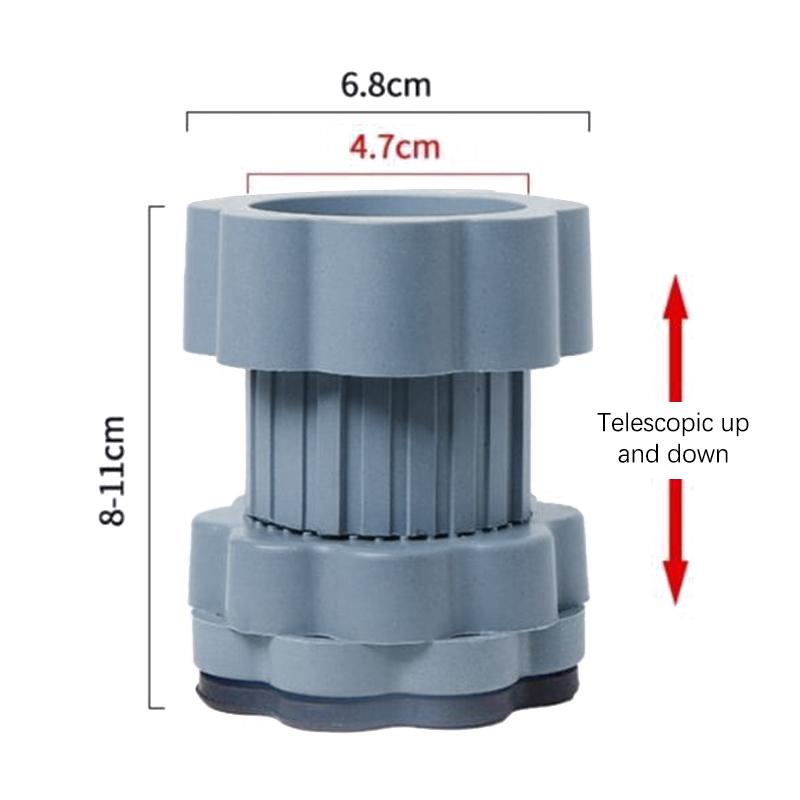 Multi-Functional Washing Machine Shockproof Pad Adjustable Anti-Slip Anti Vibration Mat Universal Furniture Foot Pad