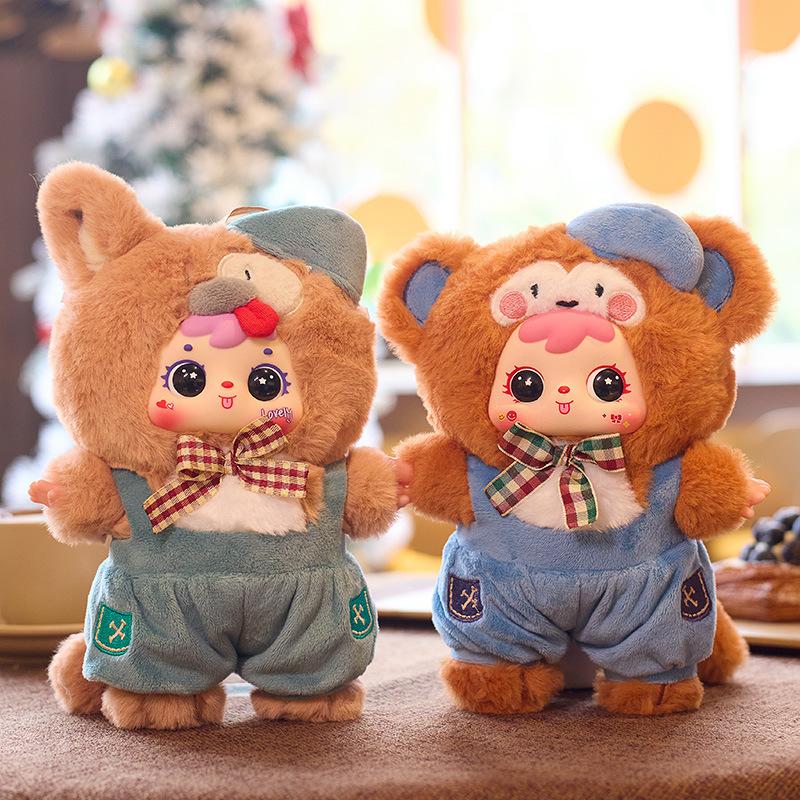 Kawaii Samuel Coffee Shop Series Plush Blind Box Doll Bag Pendant Vinyl Action Figures Collectible Toys Mystery Box Gift