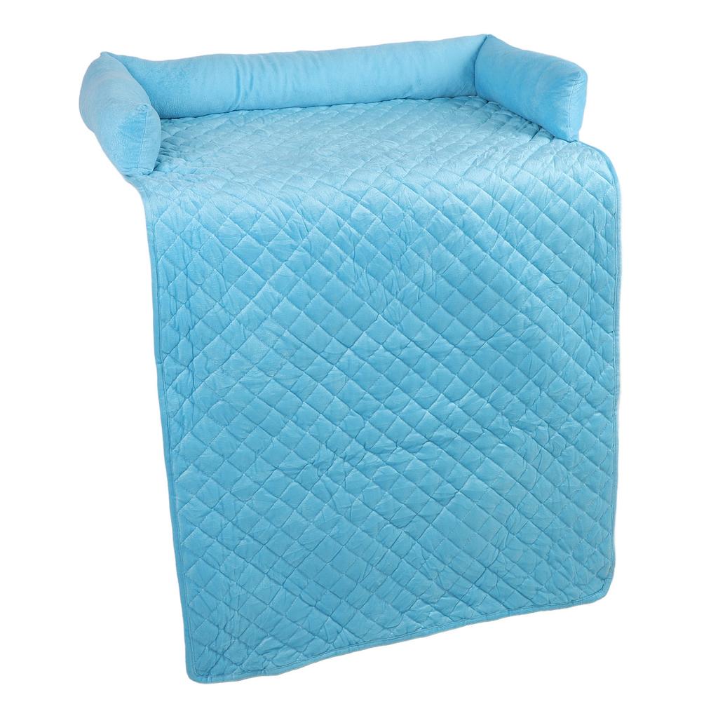 Dog Couch Bed Soft Short Plush Cotton Filling Nonslip Bottom Washable Dog Bed Sofa Protector Pet Sofa Mat for Home