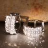 Simple Earrings for Women, Micro-inlaid Zircon Billingbilling Jewelry Chic.