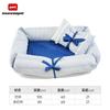 Removable Washable Pet Bed Small Medium Dogs Cats Plaid Design Warm Winter Dog Simple Style Blue Pink