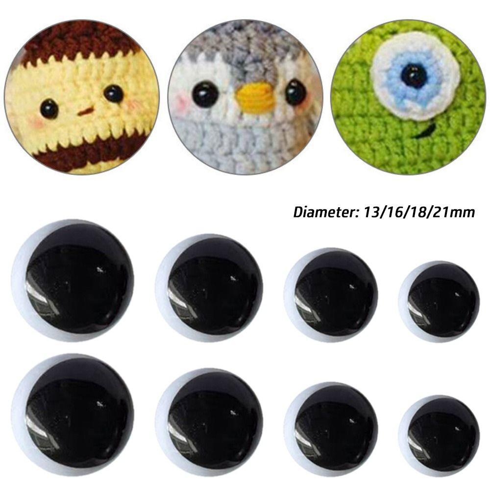 10pcs/5pairs with Washer Puppet Crystal Eyes 13/16/18/21mm Dolls DIY Tools  DIY Doll Accessories