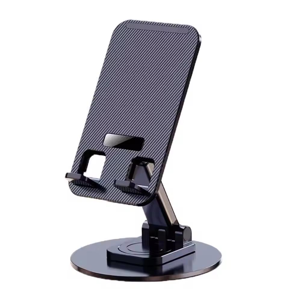 Portable Thin Folding Stable 360 Rotating Aluminum Alloy Adjustable Phone Holder for Mobile Phone for Tablet