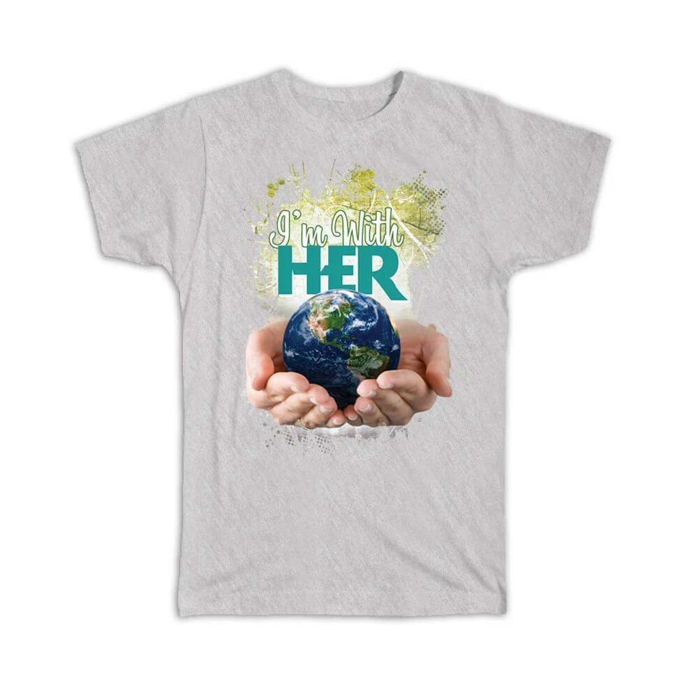 

Gift T-Shirt : Ecolife Earth Planet In Hands Climate Friendly Environmental L