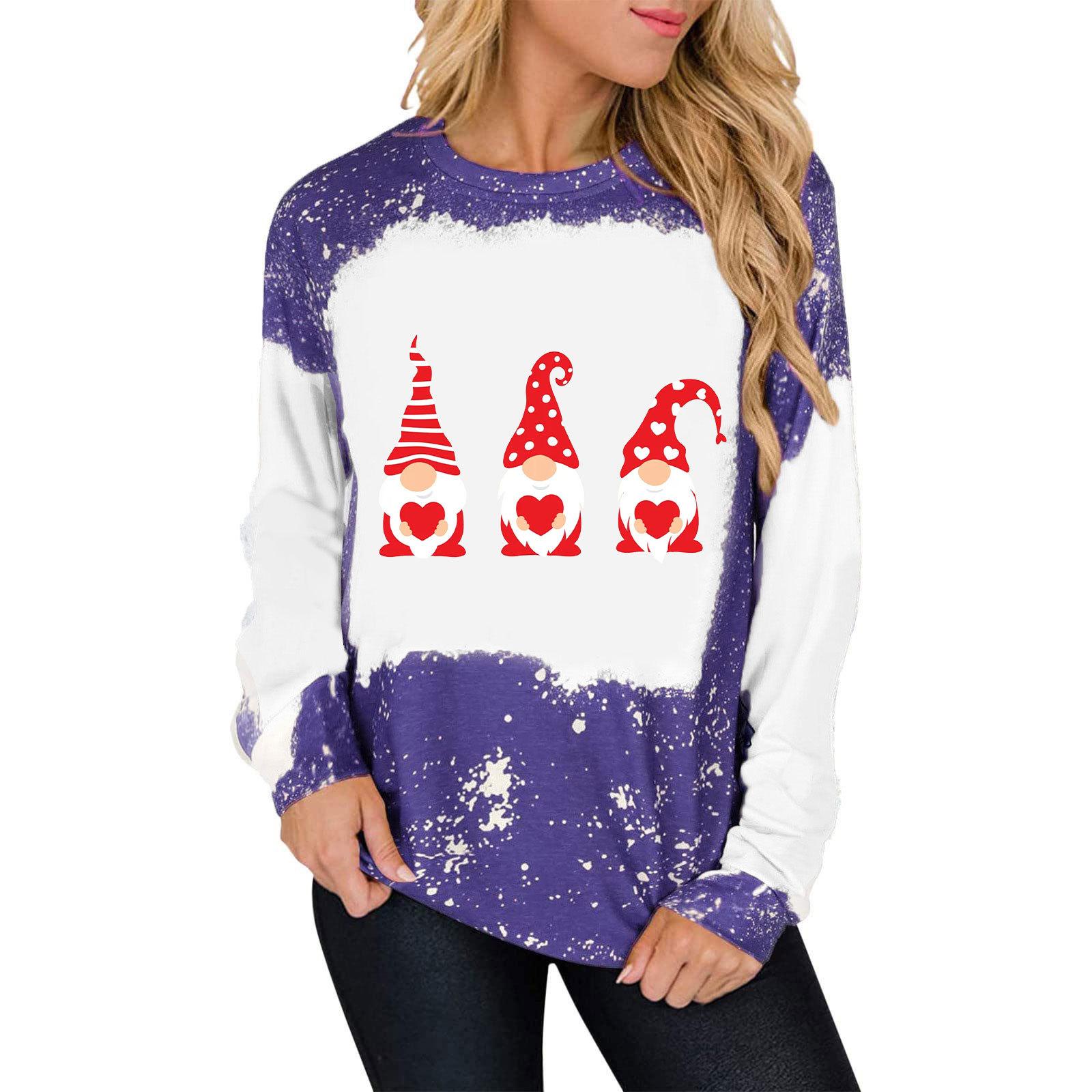 Уютная толстовка из полиэстера с лесным принтом и круглым вырезом — фото 2