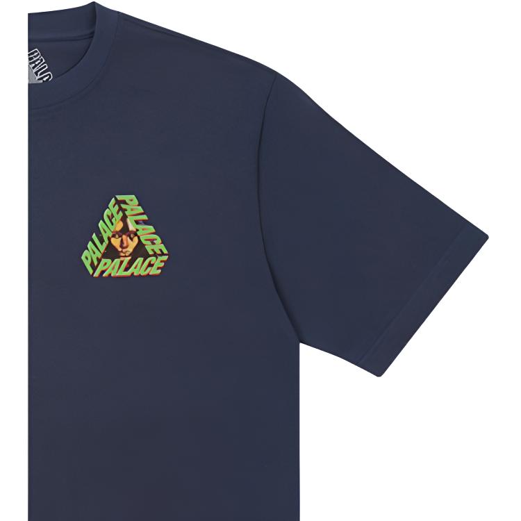 Palace G-Face póló Sötétkék Unisex Streetwear P21TS135
