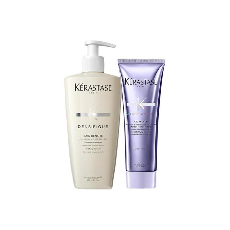 Kerastase toiletry set Platinum Revitalizing Shampoo Hair Mask Care Repair Two-piece set: 500ml revitalizing shampoo + 250ml hydrating hair mask золотой