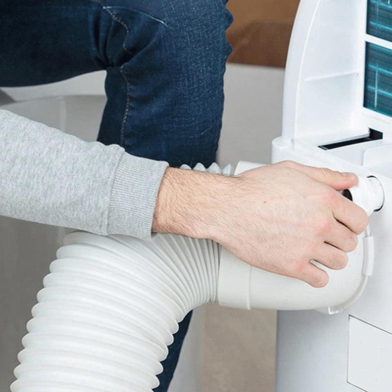 130/150mm Kanalförlängningsrör Teleskopiskt Flexibelt Luftkonditioneringsavgasrör Tillbehör Ventilationsslang för Mobil Luftkonditionering