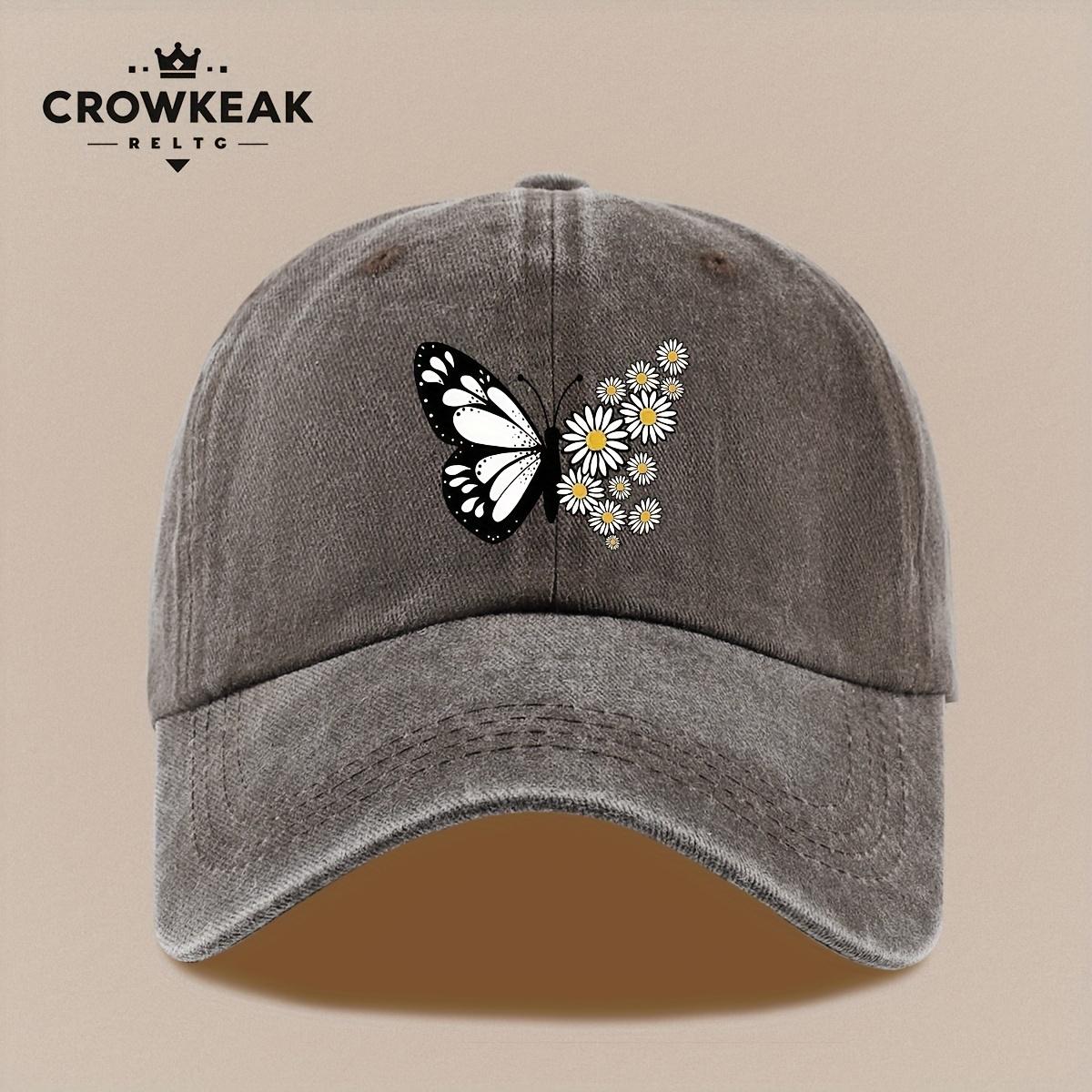 pc Daisy Flower Pattern Hat Adjustable Vintage Print Baseball Cap Comfortable Lightweight Simple Suitable for Parties Outdoor S 1pc