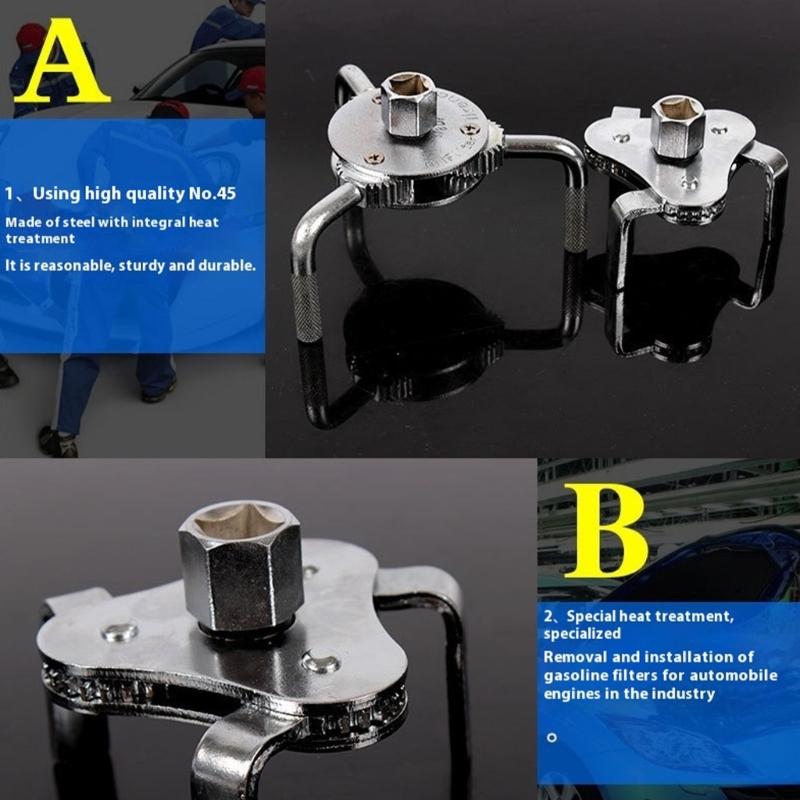 3 Claw Oil Filter Removal Tool Multipurpose Design Compact Lightweight Adjustable Oil Filter Wrench For Mechanics