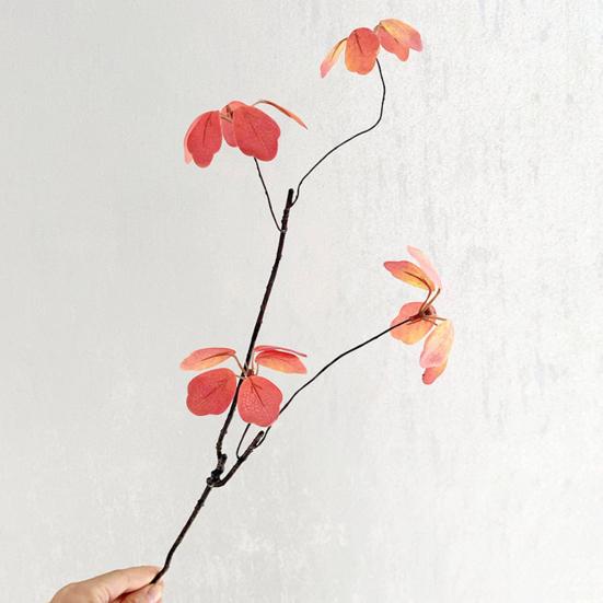 Artificial Fall Leaves Stems Realitic Faux Branches with Leaves for Vase Fake Plants Picks for Home Table Autumn Festival Thanksgiving Christmas Decor