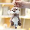 Plush Otter Toy For Kids Girls With Keychain And Bag Charm Gift Idea