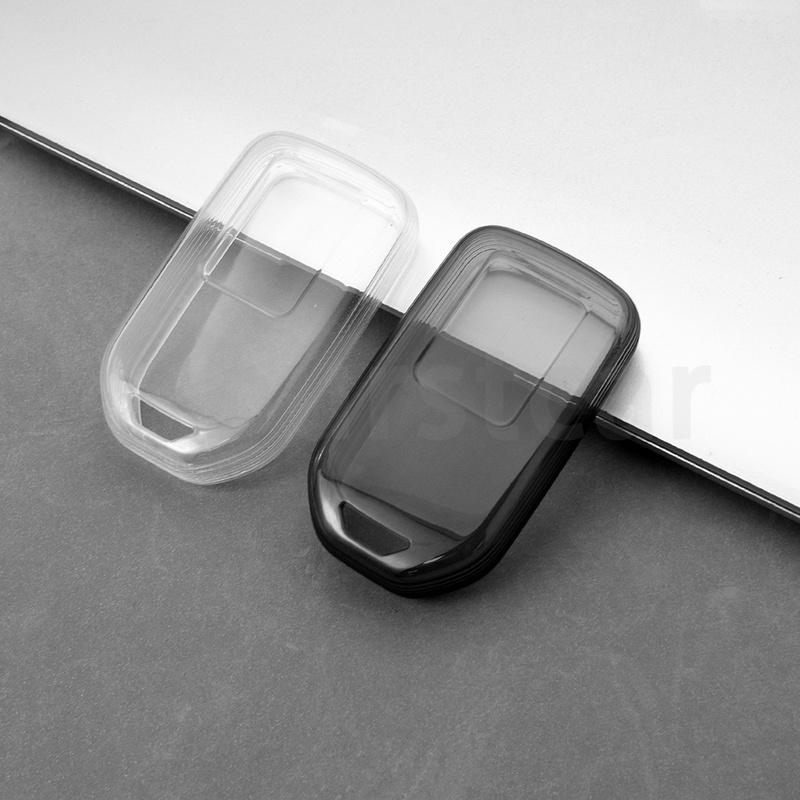 Transparent TPU Auto Shell Fob For Honda CRV CR-V Fit Civic Accord HR-V HRV City Odyssey XR-V Car Key Case Cover Accessories