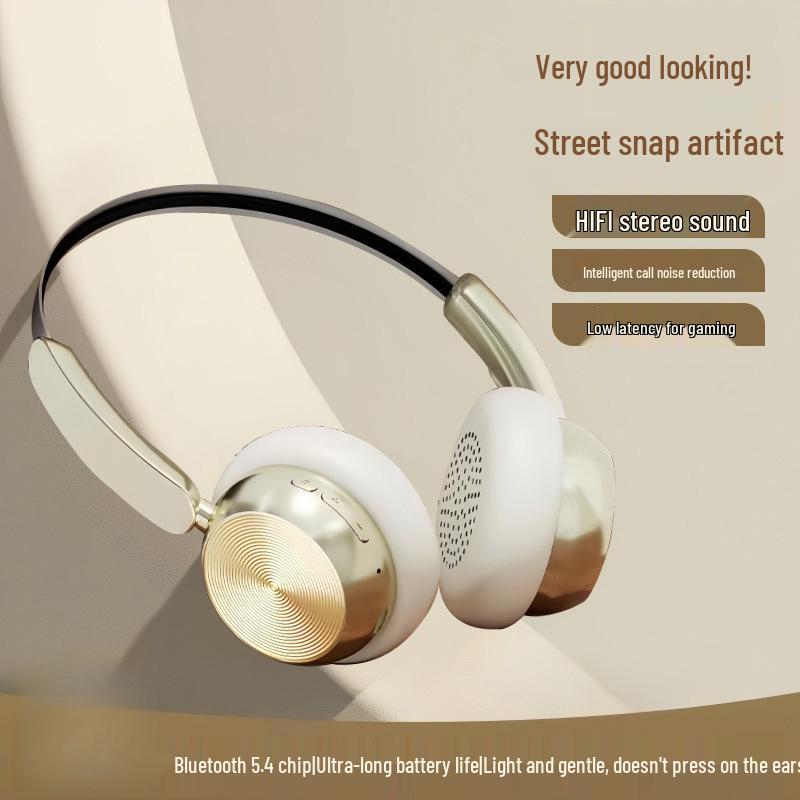 

Retro American-Style Over-Ear Wireless Bluetooth Headphones, M20, with Long Battery Life