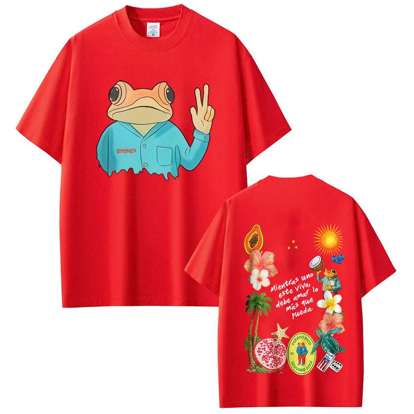 

ZX Rapper Bad Bunny Tshirt Debi Tirar Mas Fotos DTMF T Shirts Casual Cotton Tees Mens Clothing Fashion Hip Hop Oversized Tshirt S