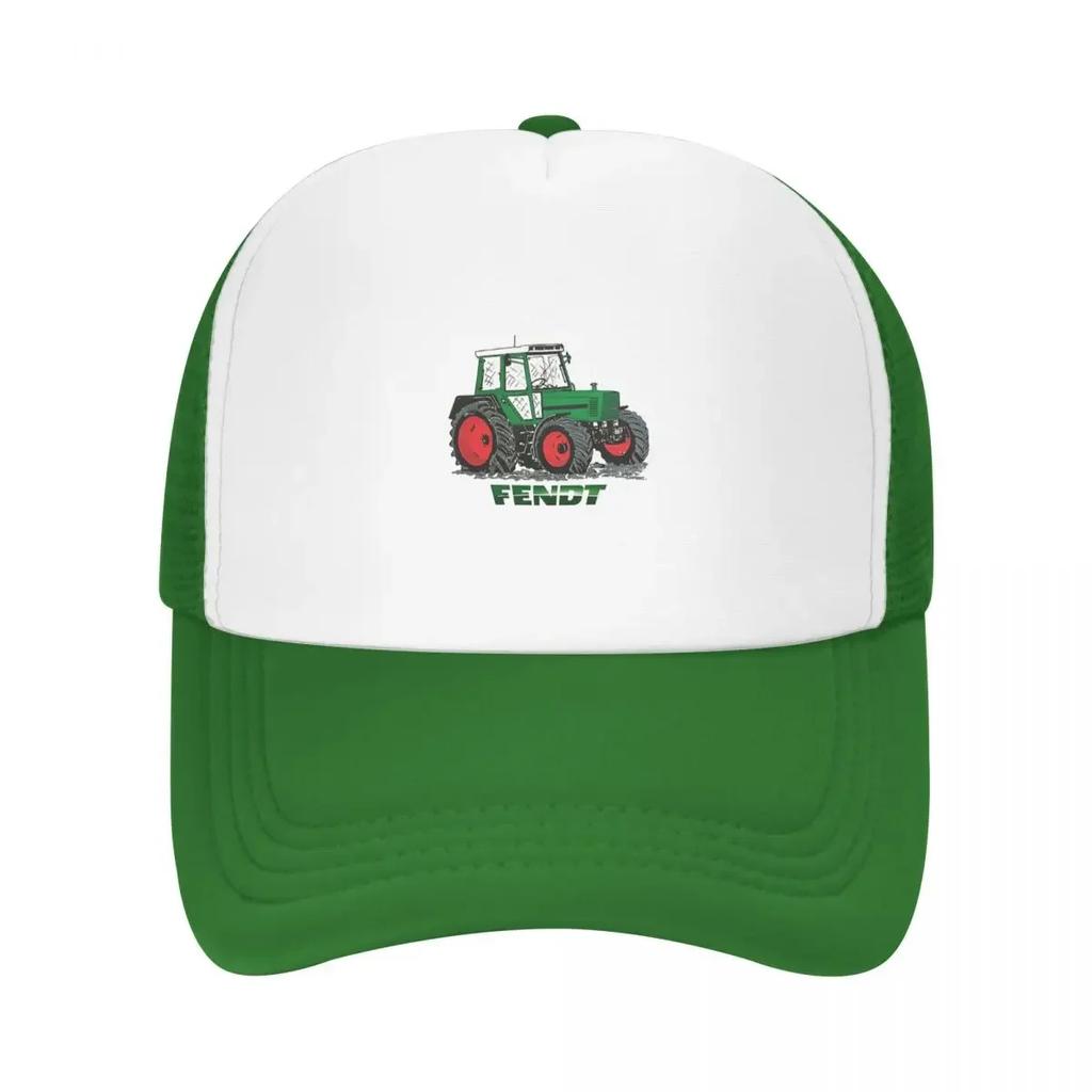 Fendt Grüne Kappe Mode Lässig Netz Baseballkappen Verstellbare Mütze Hip Hop Sommer Unisex Baseballkappen Mehrfarbig