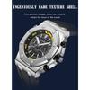 SANDA New Luminous Men's Quartz Watch Nails, Wodoodporne trendy Męskie zegarki kwarcowe