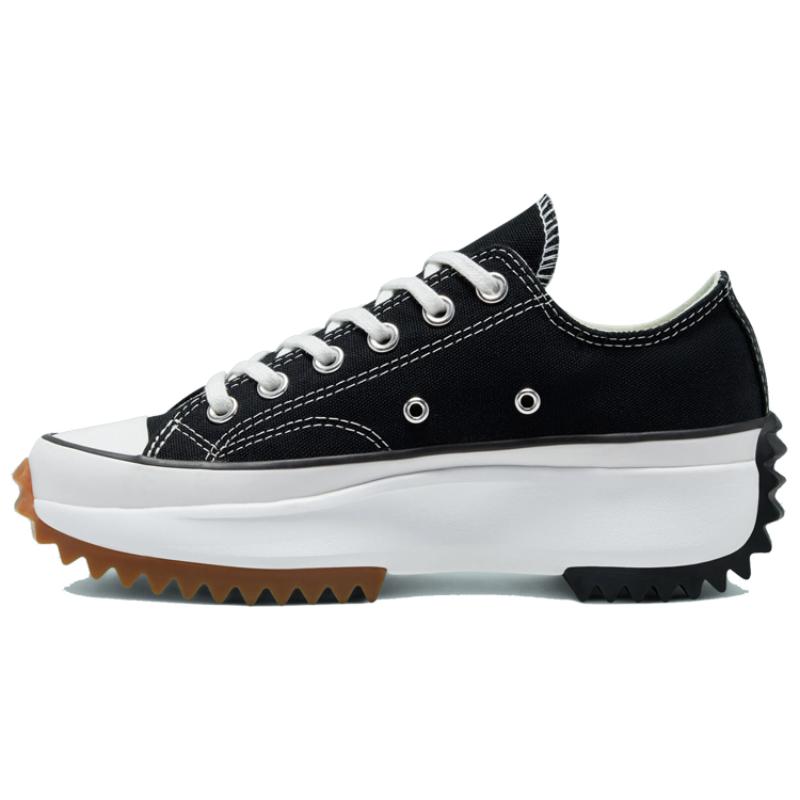 Converse נעלי אספדריל Run Star Hike, אצבע עגולה, שרוכים, נמוכות, יוניסקס, שחור