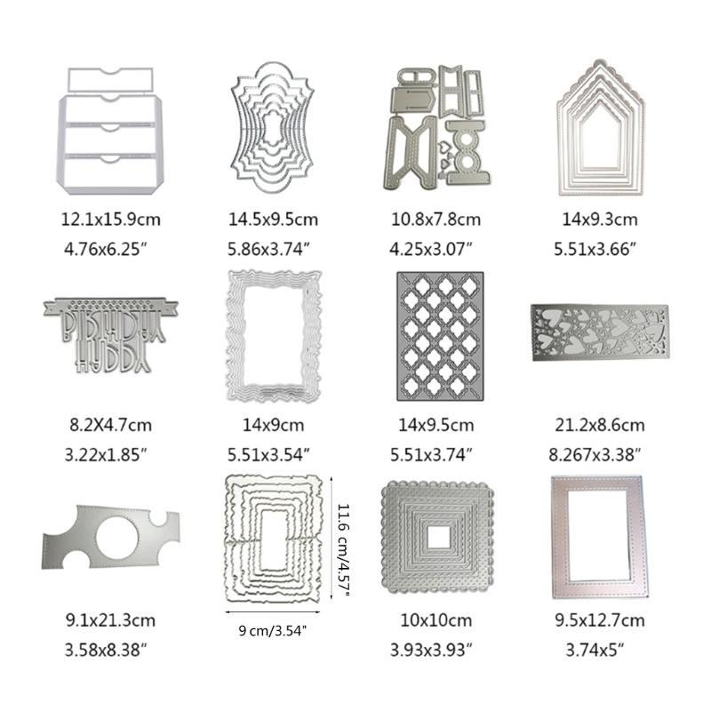 Matryce do cięcia metalu Wzornik Scrapbooking DIY Album Stamp Tłoczenie kartek papierowych