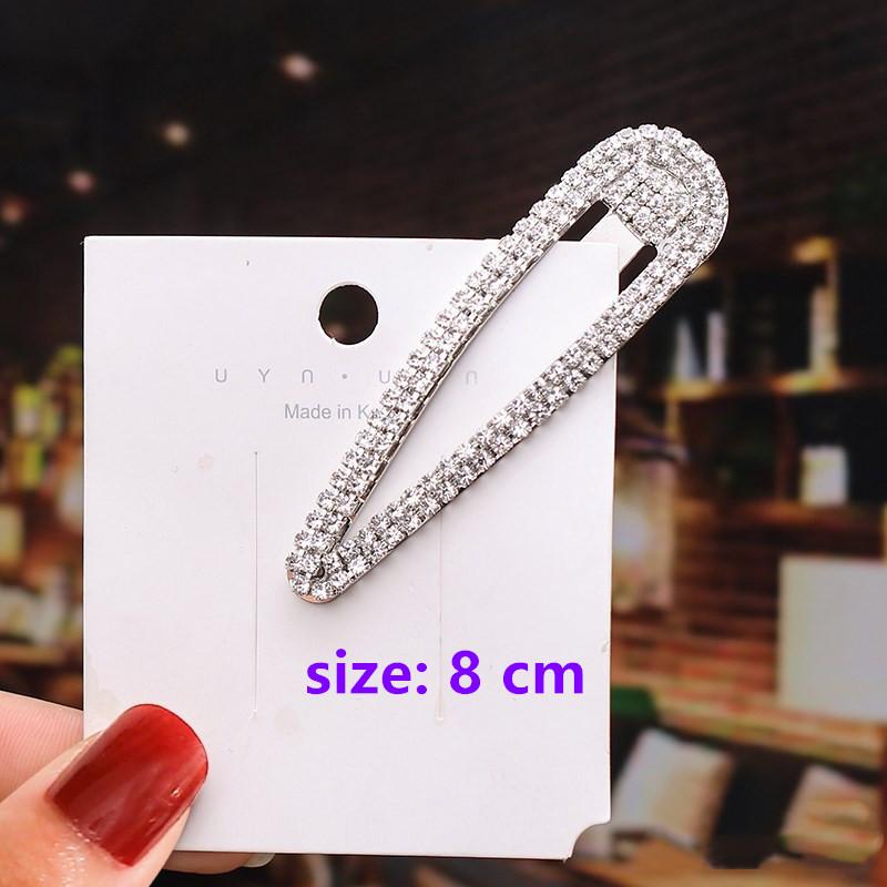 Elegant Metal Drop Rhinestone Hairpin Women Girls Hair Clip Bobby Pin Accessories For Hair Ornaments Hairclip Barrette Headdress