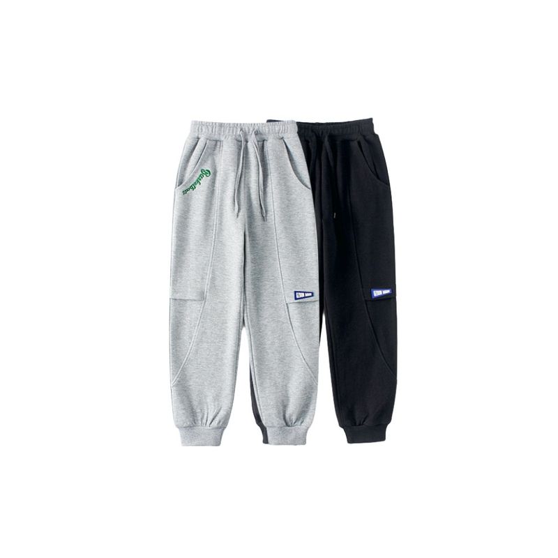 Children's Clothing Spring and Autumn K-style Kids Sports Pants Children's Embroidery Stitching Labeling Sweatpants Boys Casual Pants