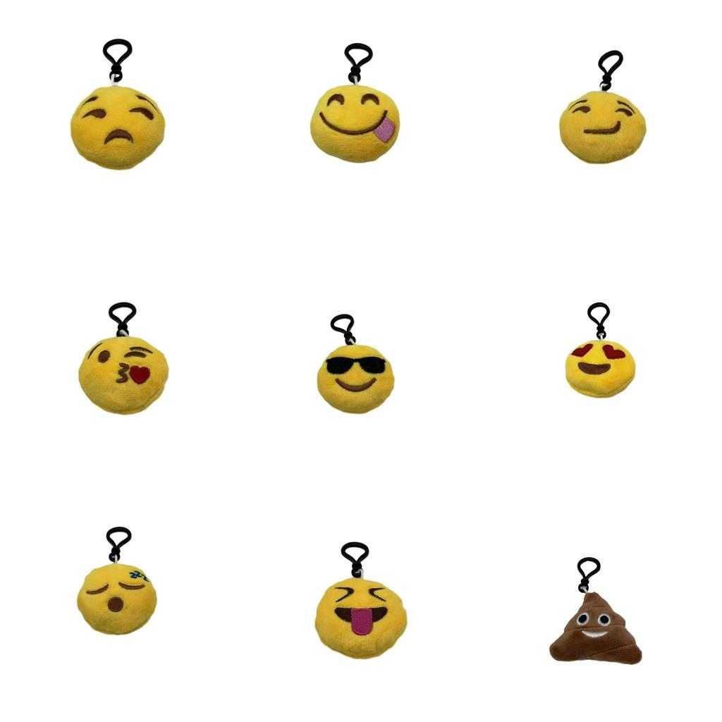 Keychain Plush Emoji Doll Short Cute Facial Expressions Accessories Pendant